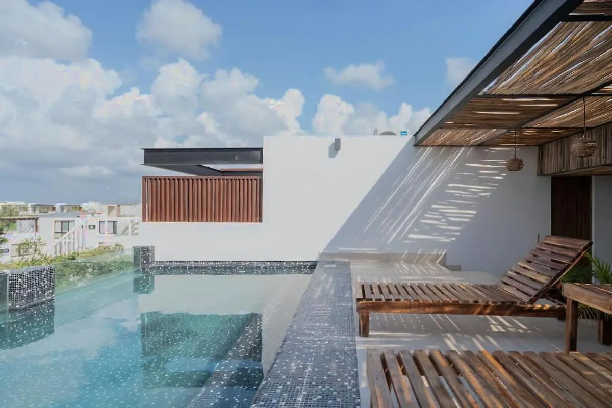 Tulum Hyde Home Office Master King Suite With Common Rooftop Pool Gym Wfi