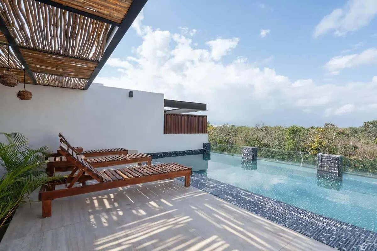 Apartment Tulum Hyde Home Office Master King Suite With Common Rooftop Pool Gym Wfi